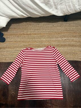 Marimekko Red and White Striped Top